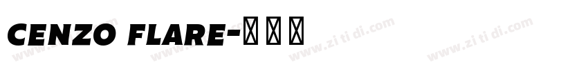 cenzo flare字体转换